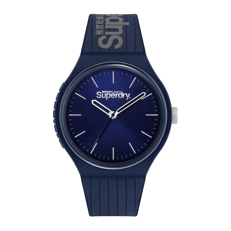SuperDry Montre Homme Quartz Urban XL Mesh Cadran Bleu Bracelet Acier-SYG293U SuperDry Montre Homme Quartz Urban XL Mesh Cadran Bleu Bracelet Acier-SYG293U
