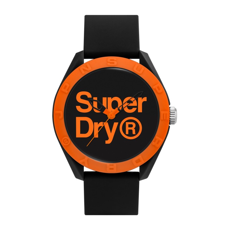 SuperDry Montre Homme Quartz Urban XL Kanji Cadran Noir Bracelet Noir-SYG303BO SuperDry Montre Homme Quartz Urban XL Kanji Cadran Noir Bracelet Noir-SYG303BO