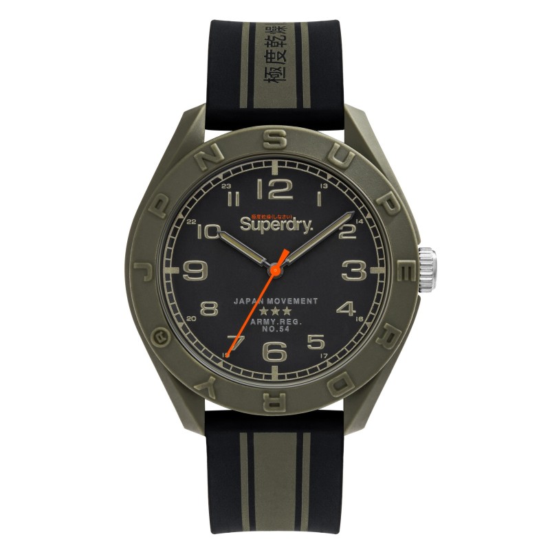 SuperDry Montre Homme Quartz Osaka Utility Cadran Noir Bracelet Noir-SYG305NB SuperDry Montre Homme Quartz Osaka Utility Cadran Noir Bracelet Noir-SYG305NB