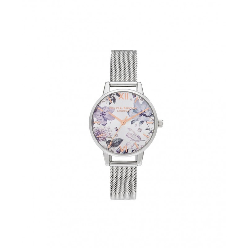 Olivia Burton Bejewelled Florals Montre Femme Acier Milanais OB16BF26 Olivia Burton Bejewelled Florals Montre Femme Acier Milanais OB16BF26