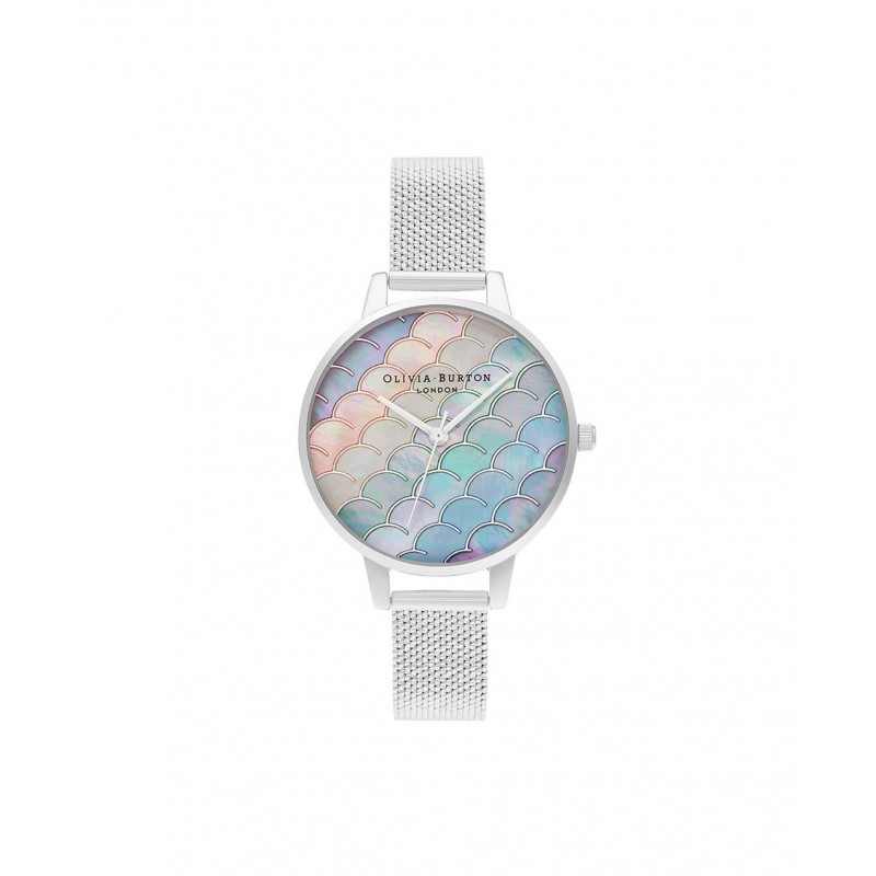 Olivia Burton Mermaid Tail Montre Femme Acier Milanais OB16US46 Olivia Burton Mermaid Tail Montre Femme Acier Milanais OB16US46