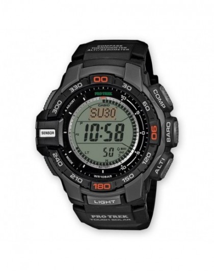 Casio PROTREK Montre Homme Altimètre Solaire Résine Noir PRG-270-1ER Sport - 100 Mètres