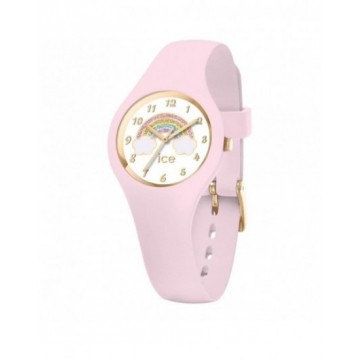Ice-Watch - ICE fantasia Rainbow pink - Pink girls watch with silicone strap - 017890 (Small), pink, Small (34mm) : Ice-Watch