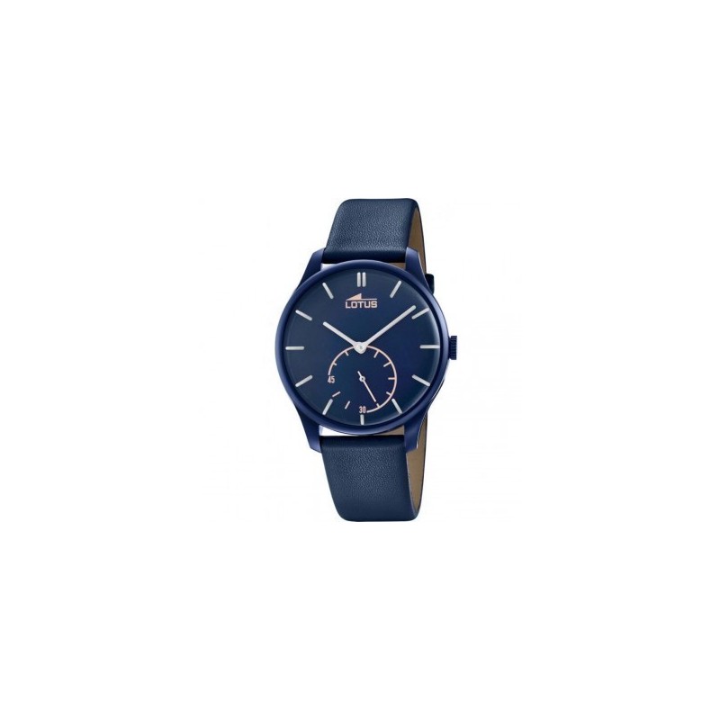 Montre Lotus homme acier cuir bleu 18359/1 Montre Lotus homme acier cuir bleu 18359/1