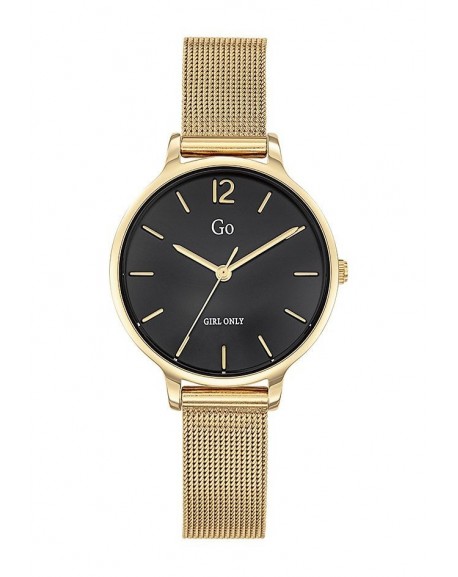 copy of Go Girl Montre Femme Acier Doré Cuir Noir 699296