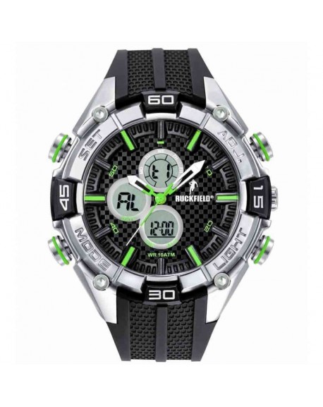 Ruckfield Montre Homme Double Affichage Silicone Noir 685096