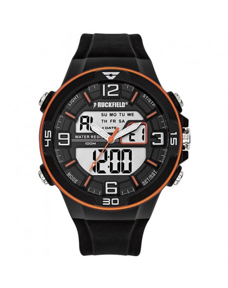 Ruckfield Montre Homme Double Affichage Silicone Noir 685060