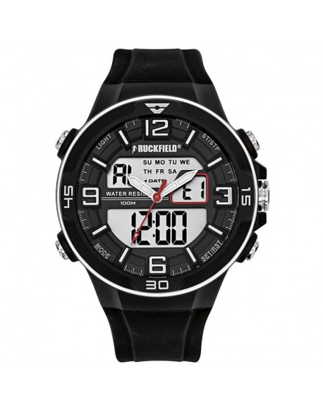 Ruckfield Montre Homme Double Affichage Silicone Noir 685061