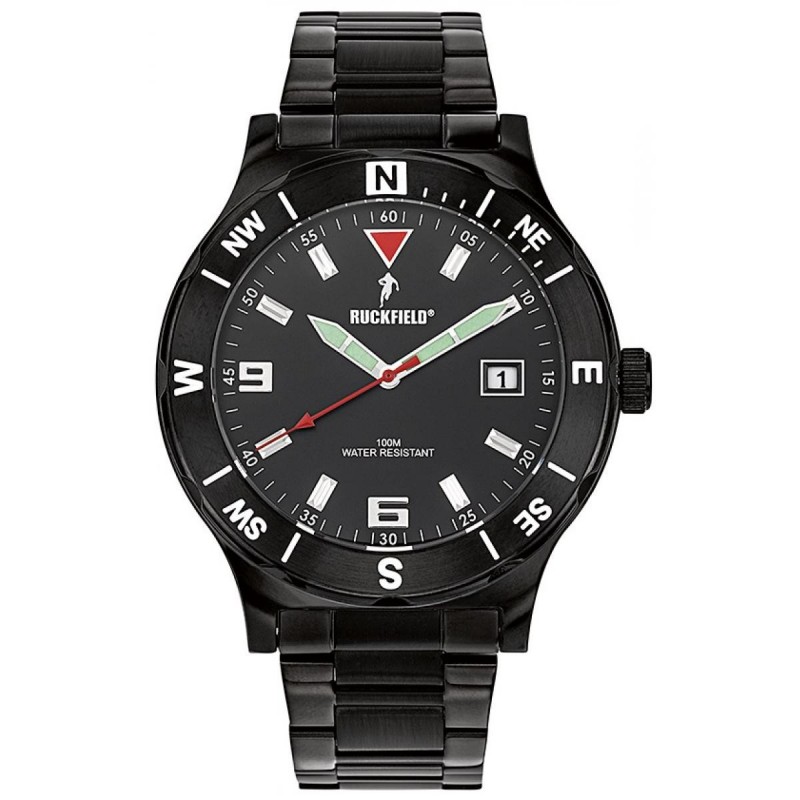Ruckfield Montre Homme Acier PVD Noir 685028