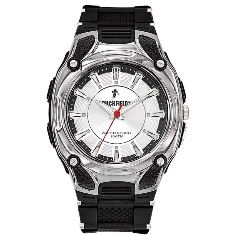 Ruckfield Montre Homme Acier Silicone Noir 685030 Ruckfield Montre Homme Acier Silicone Noir 685030