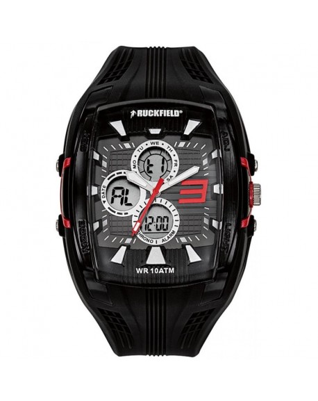 Ruckfield Montre Homme Double Affichage Silicone Noir 685035