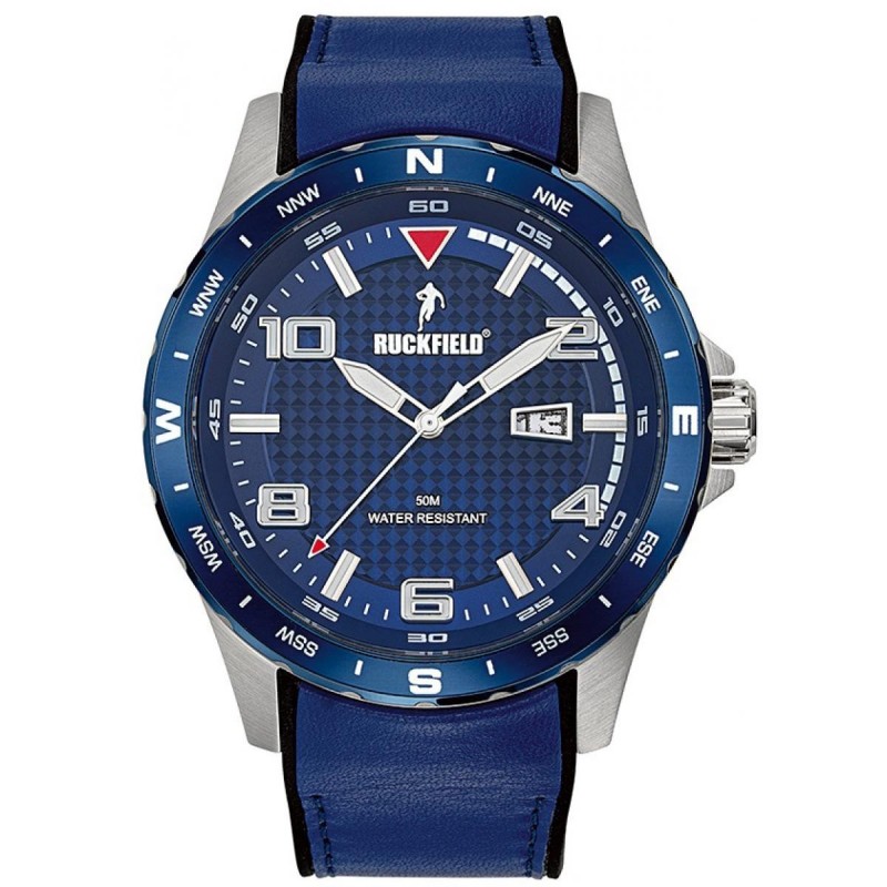 Ruckfield Montre Homme Acier Silicone Bleu 685054 Ruckfield Montre Homme Acier Silicone Bleu 685054