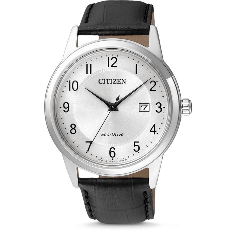 Citizen Montre Homme Eco Drive Acier Cuir Noir - AW1231-07A Citizen Montre Homme Eco Drive Acier Cuir Noir - AW1231-07A