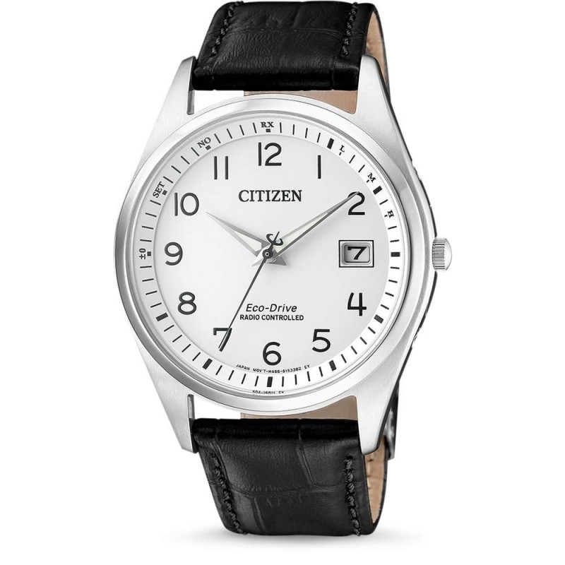Citizen Montre Homme Radio Contrôlé Cuir Noir - AS2050-10A Citizen Montre Homme Radio Contrôlé Cuir Noir - AS2050-10A