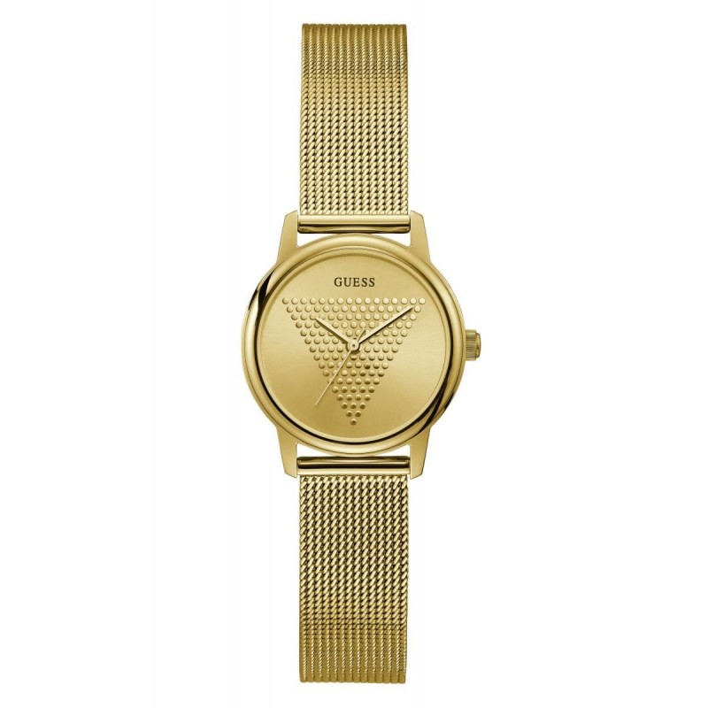 Guess Micro Imprint Montre Femme Acier Doré Milanais GW0106L2 Guess Micro Imprint Montre Femme Acier Doré Milanais GW0106L2