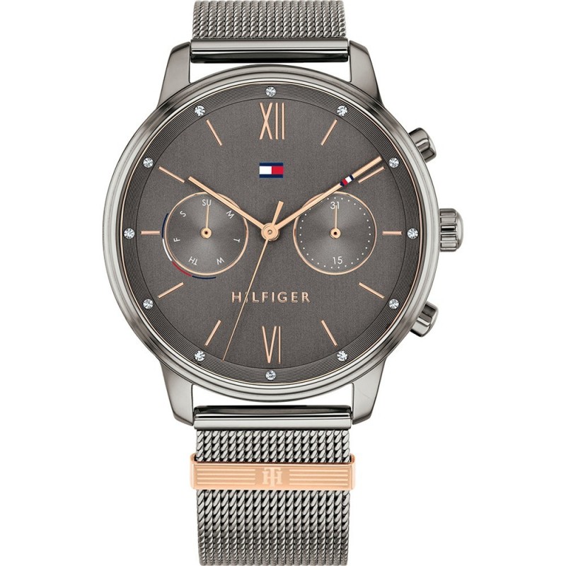 Tommy Hilfiger Blake Montre Femme Multifonction Acier Gris Milanais 1782304 Tommy Hilfiger Blake Montre Femme Multifonction Acier Gris Milanais 1782304