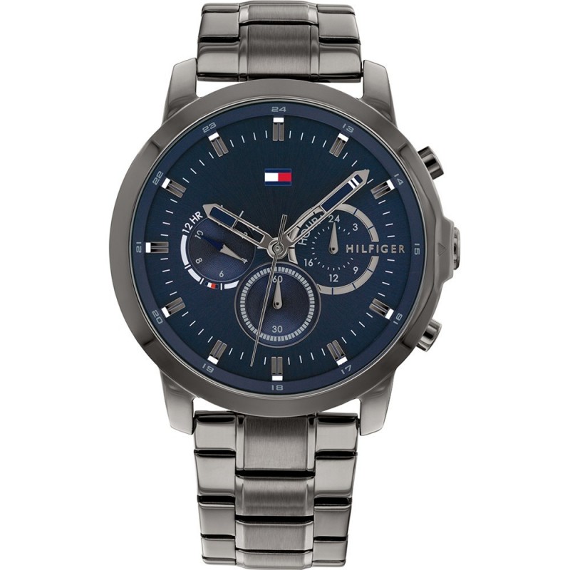 Tommy Hilfiger Jameson Montre Homme Chronographe Acier Gris 1791796 Tommy Hilfiger Jameson Montre Homme Chronographe Acier Gris 1791796