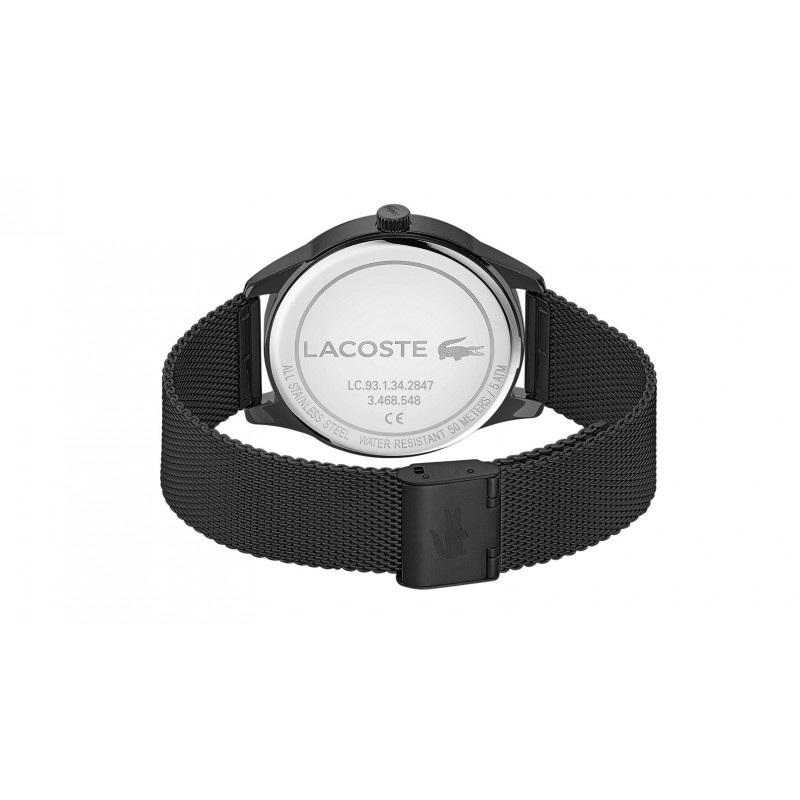 Montre lacoste noir discount et or homme