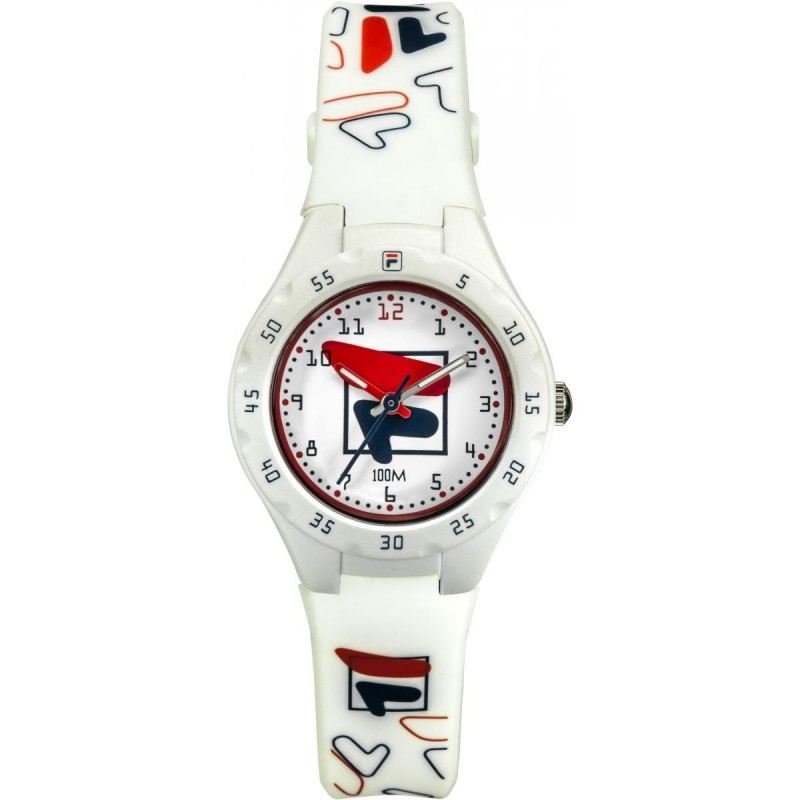 Montre Mixte Fila Quartz Bracelet Blanc Cadran Blanc-38-204-003 Montre Mixte Fila Quartz Bracelet Blanc Cadran Blanc-38-204-003