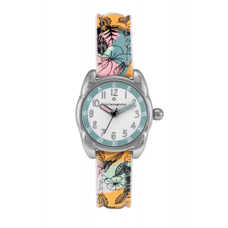 Montre Fille LuluCastagnette Quartz Bracelet Multicolor Cadran Blanc-38916 Montre Fille LuluCastagnette Quartz Bracelet Multicolor Cadran Blanc-38916
