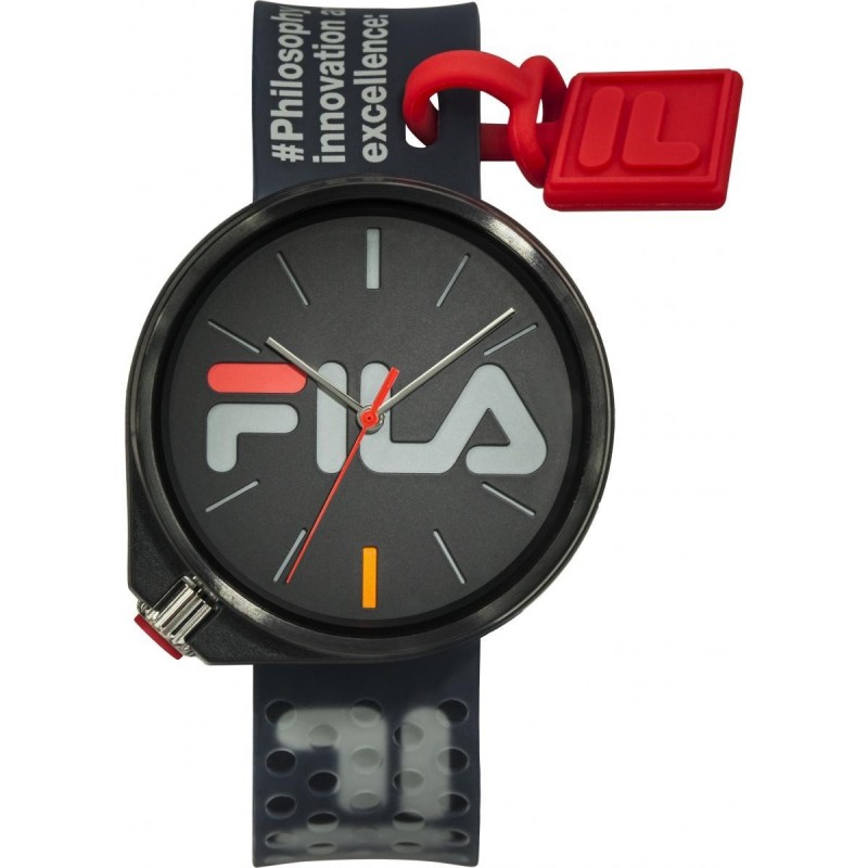 Montre Mixte Fila Quartz Bracelet Noir Cadran Noir-38-199-002 Montre Mixte Fila Quartz Bracelet Noir Cadran Noir-38-199-002