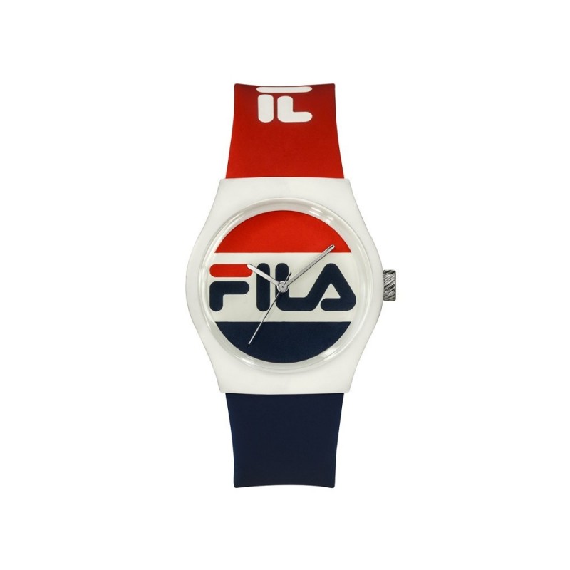 Fila Montre Mixte Analogique Quartz Bracelet Silicone Bleu Et Rouge - 38-319-003 Fila Montre Mixte Analogique Quartz Bracelet Silicone Bleu Et Rouge - 38-319-003