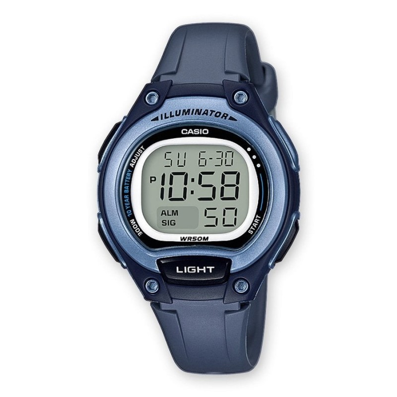 Montre Casio Mixte Chrono Résine Bleu LW203-2AVEF Sport Montre Casio Mixte Chrono Résine Bleu LW203-2AVEF Sport