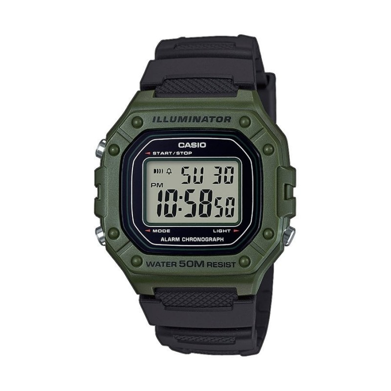 Montre Casio Homme Résine Noir W218H-3AVEF Montre Casio Homme Résine Noir W218H-3AVEF