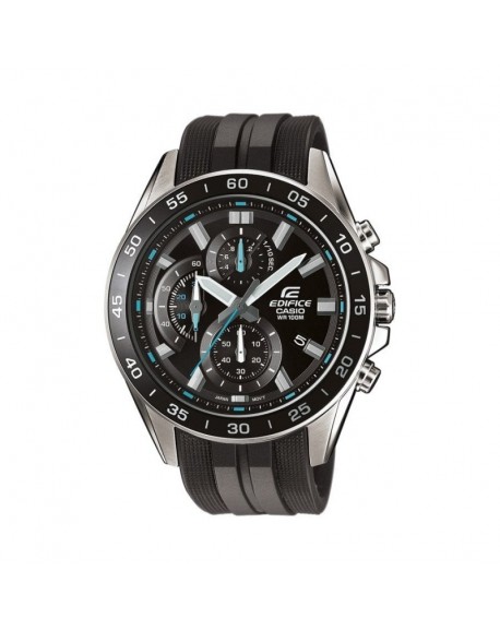 Casio Edifice Montre Homme Chrono Acier Silicone Noir EFV-550P-1AVUEF