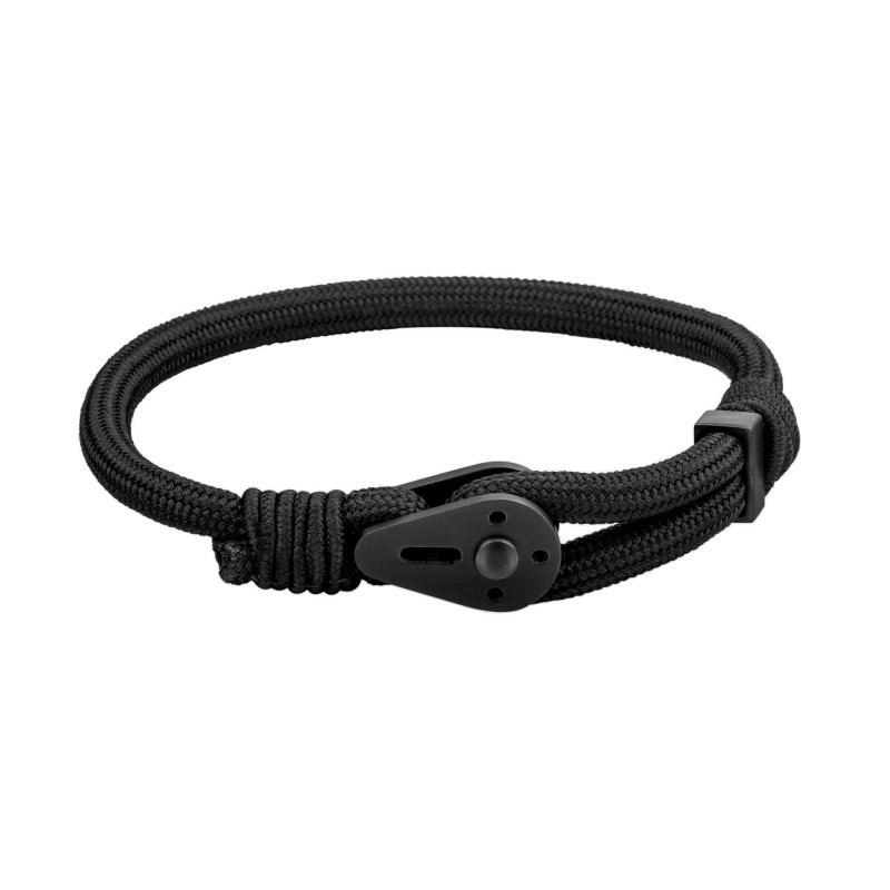 Spinnaker Bracelet Homme Nylon Noir - SP-BR-L01 Spinnaker Bracelet Homme Nylon Noir - SP-BR-L01