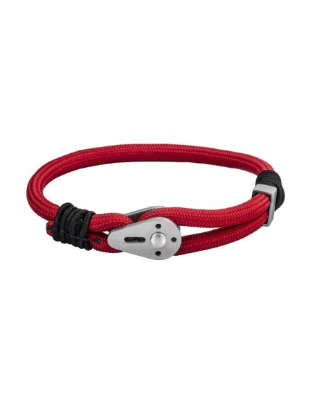Spinnaker Bracelet Homme Nylon Rouge - SP-BR-L06
