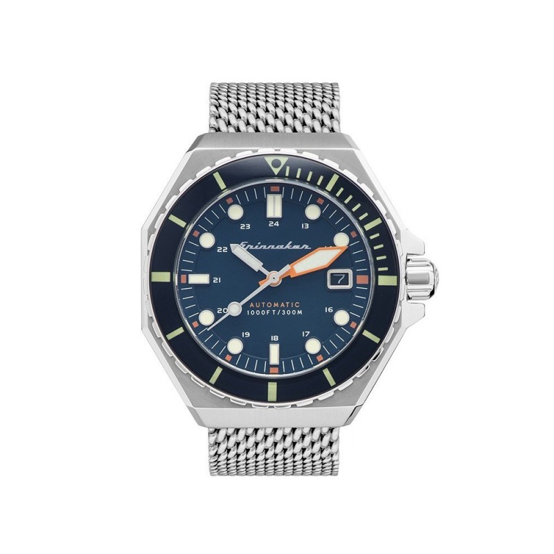 Spinnaker Montre Homme Automatique Dateur Dumas Cadran Bleu Bracelet Acier-SP-5081-66 Spinnaker Montre Homme Automatique Dateur Dumas Cadran Bleu Bracelet Acier-SP-5081-66
