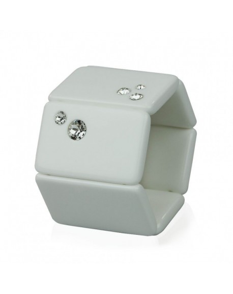 Bracelet Elastique Montre STAMPS 102233-0200 Belta Diamond White