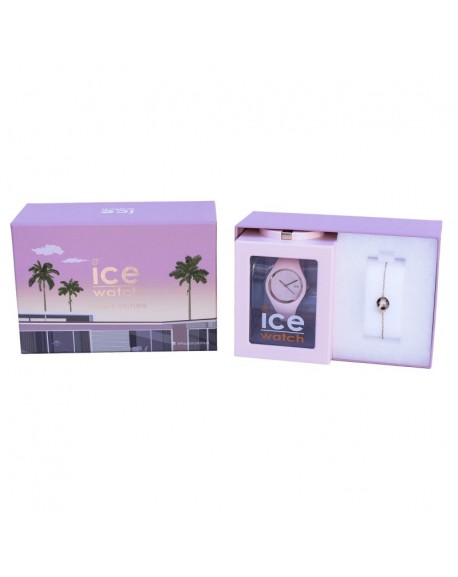 Coffret Montre Femme Ice Watch Glam Pastel Pink Lady Small 018497