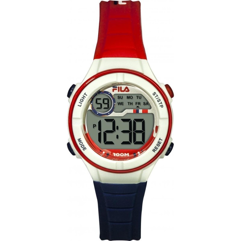 Montre Mixte Fila Quartz Bracelet Rouge Cadran -38-205-003 Montre Mixte Fila Quartz Bracelet Rouge Cadran -38-205-003