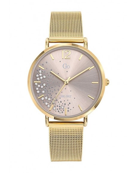 copy of Go Girl Montre Femme Acier Doré Cuir Noir 699296