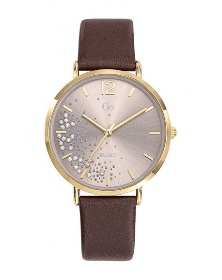 copy of Go Girl Montre Femme Acier Doré Cuir Noir 699296