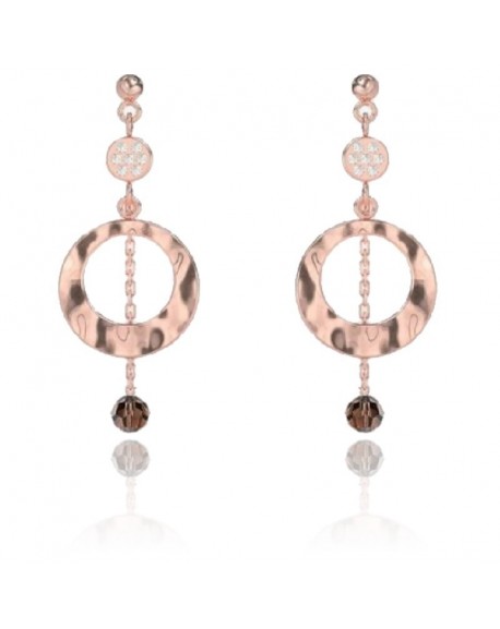 copy of Fossil Femme Boucles D'Oreilles Acier Doré Rose Coeur Et Strass JF03364791