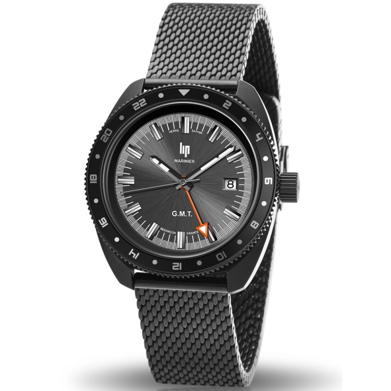 copy of LIP Marinier 39 GMT Verre Saphir Acier 671373 copy of LIP Marinier 39 GMT Verre Saphir Acier 671373