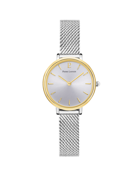 copy of Pierre Lannier Ligne Pure Montre Femme Acier Doré Milanais 051H528