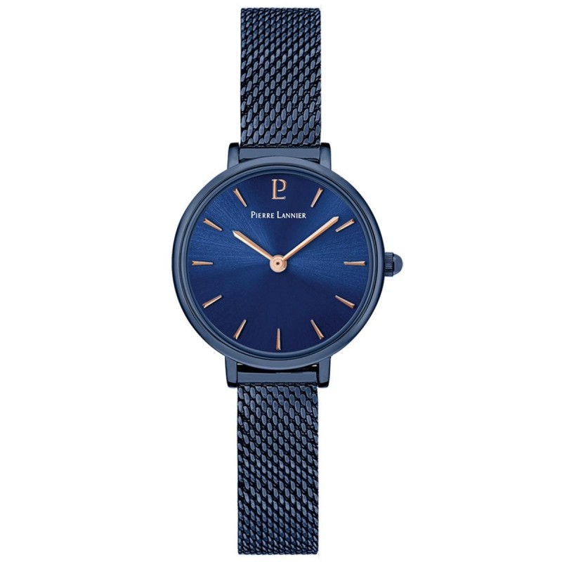 Pierre Lannier Nova Montre Femme Acier Milanais Bleu 015J966