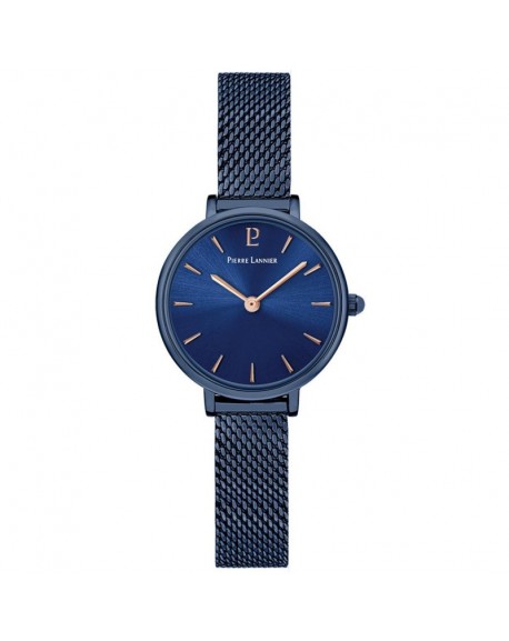 Pierre Lannier Nova Montre Femme Acier Milanais Bleu 015J966