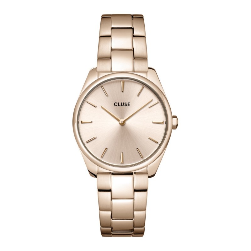 CLUSE Féroce Petite Montre Femme Acier Doré Rose CW11201 CLUSE Féroce Petite Montre Femme Acier Doré Rose CW11201