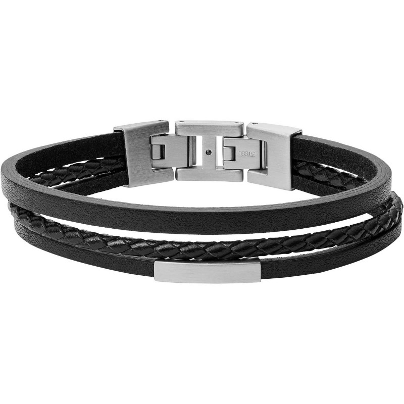 Fossil Vintage Casual Bracelet Homme Multi-Rangs Cuir Marron JF03323040 Fossil Vintage Casual Bracelet Homme Multi-Rangs Cuir Marron JF03323040