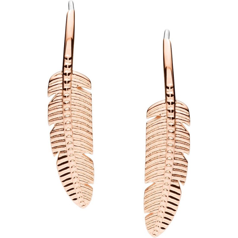 Fossil Classics Boucles D'Oreilles Femme Acier Doré Rose JF03668791 Fossil Classics Boucles D'Oreilles Femme Acier Doré Rose JF03668791
