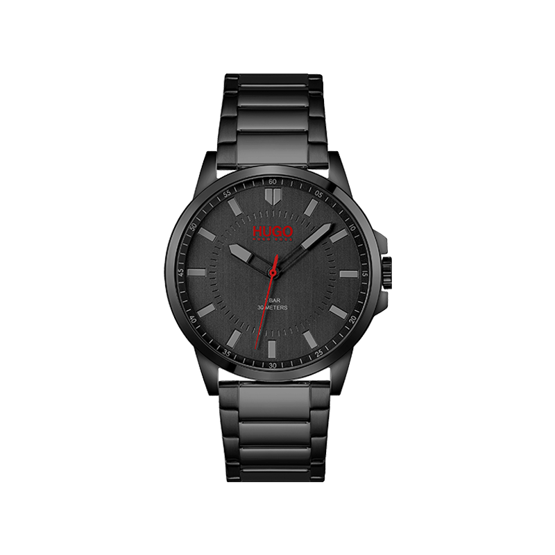 HUGO First Montre Homme Acier Noir 1530187