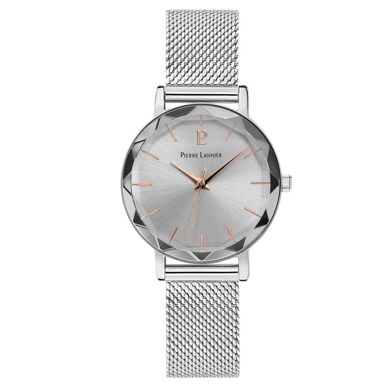 Pierre Lannier Multiples Montre Femme Acier Milanais 009M628 Pierre Lannier Multiples Montre Femme Acier Milanais 009M628
