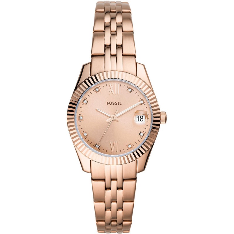 Fossil Scarlette Mini Montre Femme Acier Doré Rose ES4898 Fossil Scarlette Mini Montre Femme Acier Doré Rose ES4898