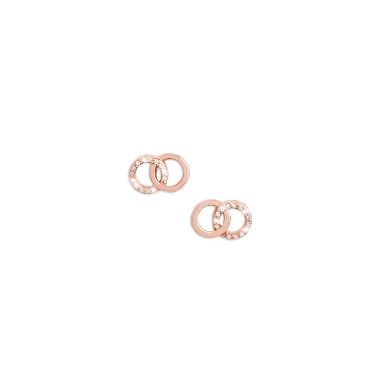 Olivia Burton Boucles D'Oreilles Femme Doré rose Et Swarovski OBJCOE75