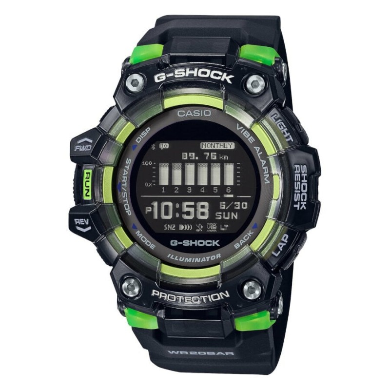 Casio G-Shock G-Squad Montre Homme Bluetooth Résine Noire GBD-100SM-1ER Casio G-Shock G-Squad Montre Homme Bluetooth Résine Noire GBD-100SM-1ER